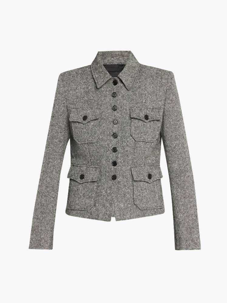 Image may contain Blazer Clothing Coat Jacket Long Sleeve and Sleeve