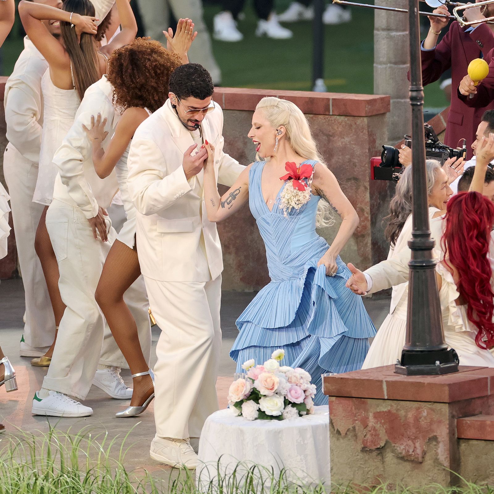 All the Stars Who Joined Bad Bunny for His Super Bowl Halftime Set&-From Lady Gaga to Ricky Martin to Cardi B